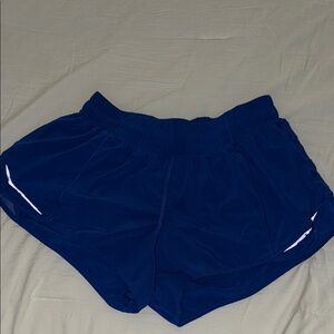 lululemon athletica Blue Hottie Hot Shorts with Reflective Trim
